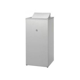 All Care Qbic-line Gesloten Afvalbak 85L RVS, QWBC85 SSL