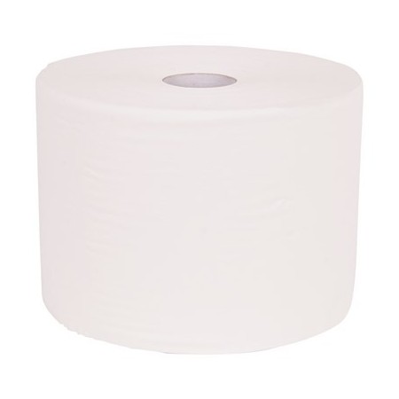Industrie-/Maxirollen 2-lgs Cellulose Wit 24cmx380m Pak 2 rollen