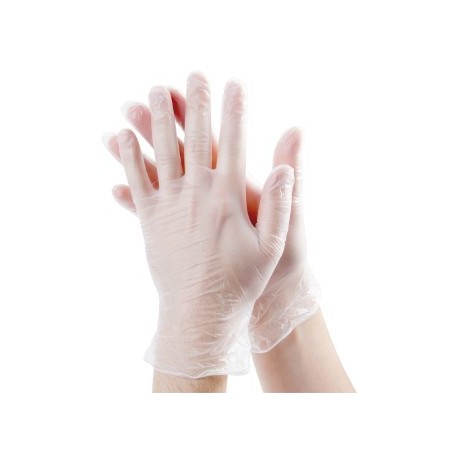 Handschoenen Vinyl Ongep. Wit L 10x100 stuks
