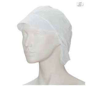 Pet met Klep Non-woven Wit 10x100 stuks