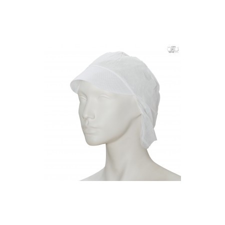 Pet met Klep Non-woven Wit 10x100 stuks