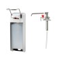 All Care MediQo-line Zeep- & Desinfectiemiddeldispenser 1000ml Aluminium met Lange Bedieningsbeugel, MQL10A