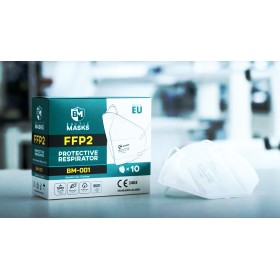 Vouwmasker met Oorlussen 5-lgs FFP2 Doos 10 stuks