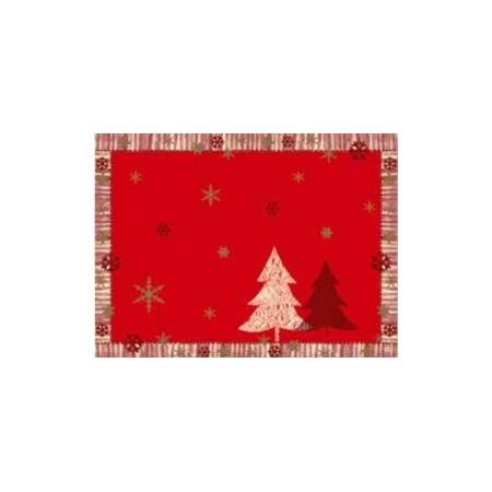 Duni Dunicel Placemats 30x40cm Winterly Red Pak 100 stuks - Op is op