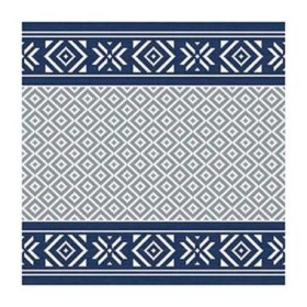Duni Celstof Servetten 33x33cm 3-lgs 1/4-vouw Winter Feeling Blue Pak 50 stuks - Op is op