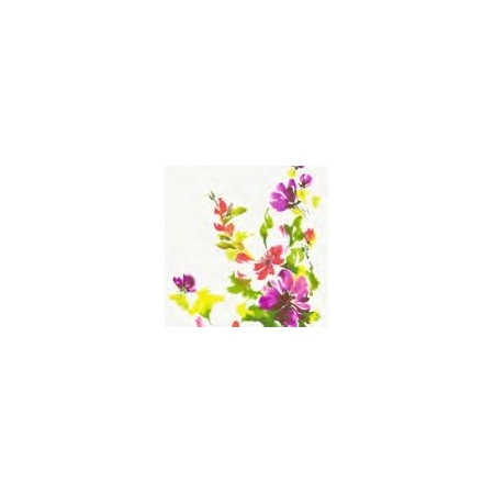 Duni Classic Servetten 40x40cm 4-lgs 1/4-vouw Sunrise Flower Pak 50 stuks - Op is op