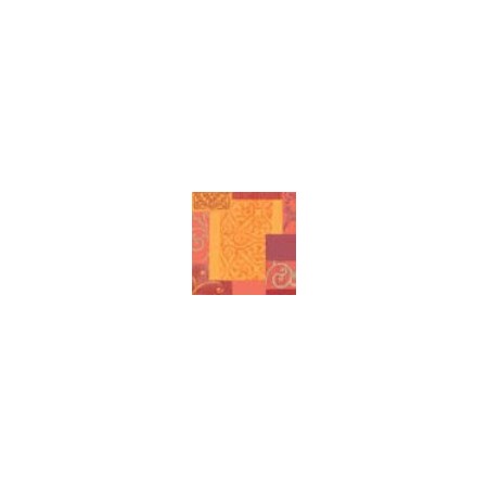 Duni Celstof Servetten 33x33cm 3-lgs 1/4-vouw Barcelona Terracotta Pak 250 stuks - Op is op