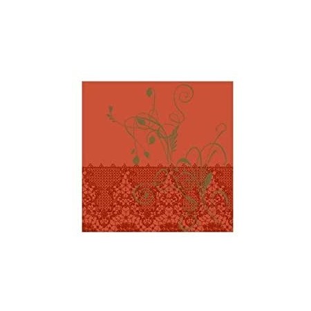 Duni Celstof Servetten 40x40cm 3-lgs 1/4-vouw Lea Mandarin Pak 250 stuks - Op is op