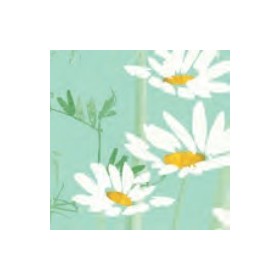 Duni Celstof Servetten 33x33cm 3-lgs 1/4-vouw Ann-Margret Blue Pak 250 stuks - Op is op