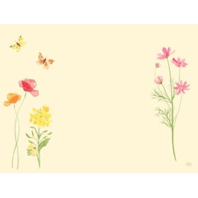 Duni Dunicel Placemats 30x40cm Poppy Field Pak 100 stuks