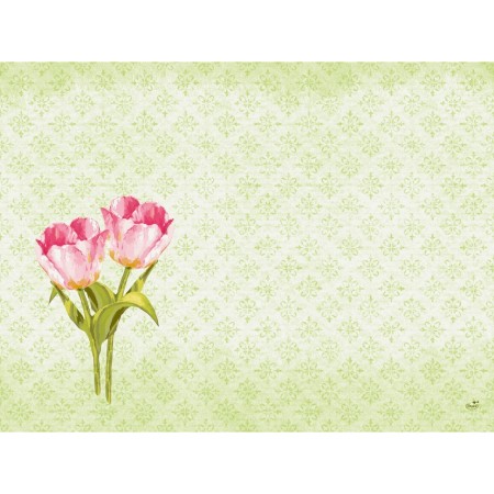 Duni Dunicel Placemats 30x40cm Love Tulips Pak 100 stuks - Op is op