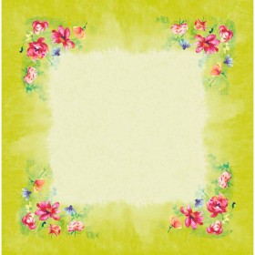 Duni Dunicel Napperons 84x84cm Garden Joy Pak 10 stuks - Op is op