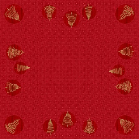 Duni Dunicel Napperons 84x84cm Elegant Trees Pak 10 stuks