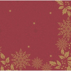 Duni Dunisoft Servetten 40x40cm 2-lgs 1/4-vouw Graceful Holiday Pak 60 stuks - Op is op