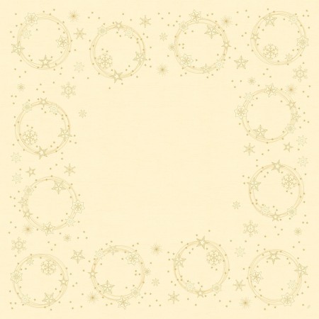 Duni Dunicel Napperons 84x84cm Star Shine Cream Pak 10 stuks
