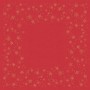 Duni Dunicel Napperons 84x84cm Star Shine Red Pak 10 stuks