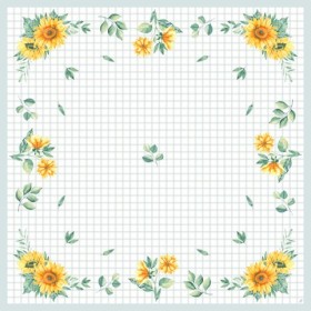 Duni Dunicel Napperons 84x84cm Sunflower Day Pak 20 stuks