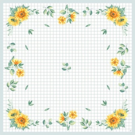 Duni Dunicel Napperons 84x84cm Sunflower Day Pak 20 stuks