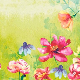 Duni Classic Servetten 40x40cm 4-lgs 1/4-vouw Garden Joy Pak 50 stuks - Op is op