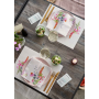Duni Dunisoft Servetten 40x40cm 2-lgs 1/4-vouw Floret Pak 60 stuks