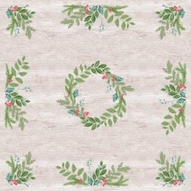 Duni Dunicel Napperons 84x84cm Winter Greenery Pak 10 stuks