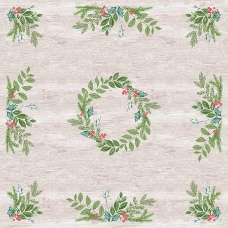 Duni Dunicel Napperons 84x84cm Winter Greenery Pak 10 stuks