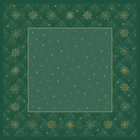 Duni Dunicel Napperons 84x84cm Rhombus Green Pak 10 stuks