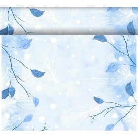 Duni Dunicel Tafelloper Rol 24mx40cm (Perforatie 1,20m) Frosted Winter
