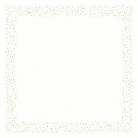 Duni Dunicel Napperons 84x84cm Golden Stardust White Pak 10 stuks