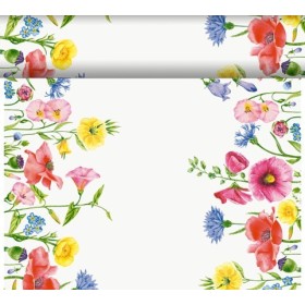 Duni Dunicel Tafelloper Rol 24mx40cm (Perforatie 1,20m) Flowy Meadow