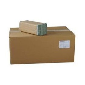 FUNNY Handdoekjes Groen 1-lgs Z-vouw Doos 5000 stuks